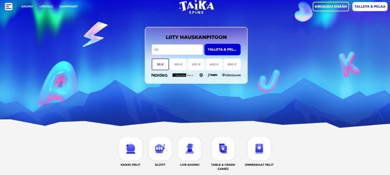 taikaspins kasino maksaa ja pelata