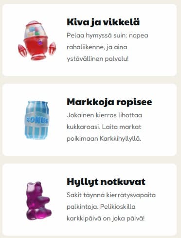 pelikioski kasino mobiilissa