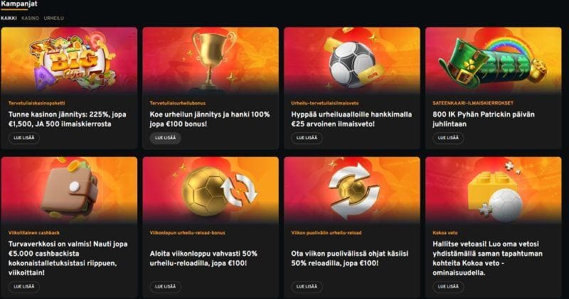 lucky trunk casino bonukset ja tarjoukset