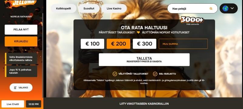 jellona kasino maksaa ja pelata