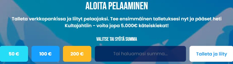 lapland kasino talletukset ja kotiutukset