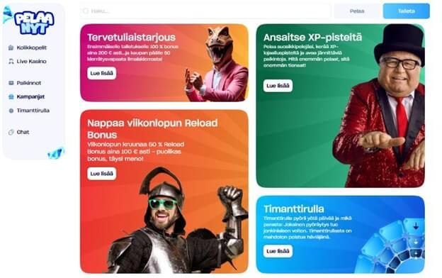 Kuva Pelaanyt-bonussivulta