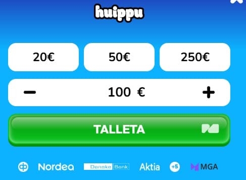 huippukasino tallettaa ja pelata