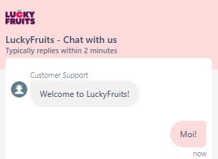 lucky fruits casino Asiakaspalvelu