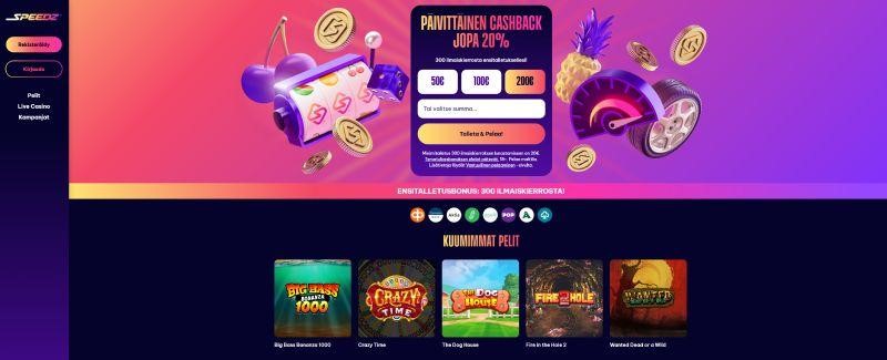 speedz casino maksaa ja pelata