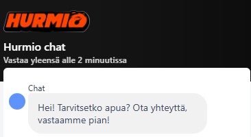 hurmio kasino asiakaspalvelu