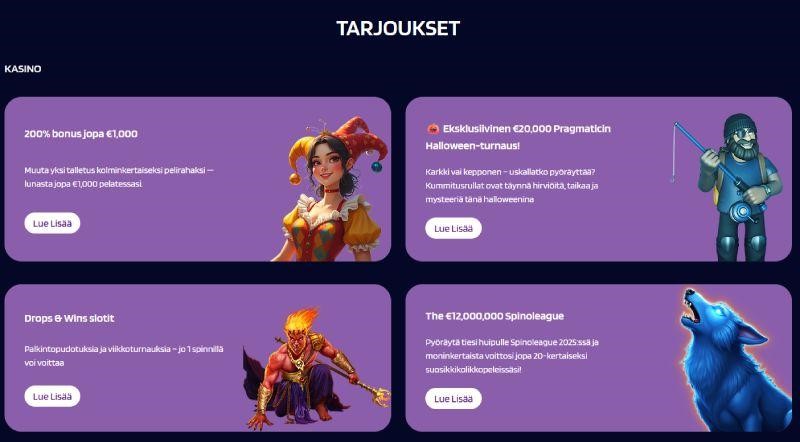 joki kasino bonukset ja tarjoukset