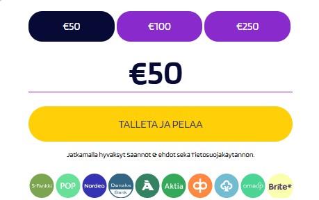 joki kasino talletukset ja kotiutukset