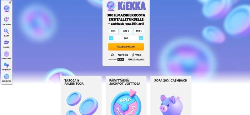 kiekka kasino maksaa ja pelata