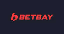 Betbay Casino -logo: punainen b-kirjainmerkki ja BetBay-teksti tummalla taustalla